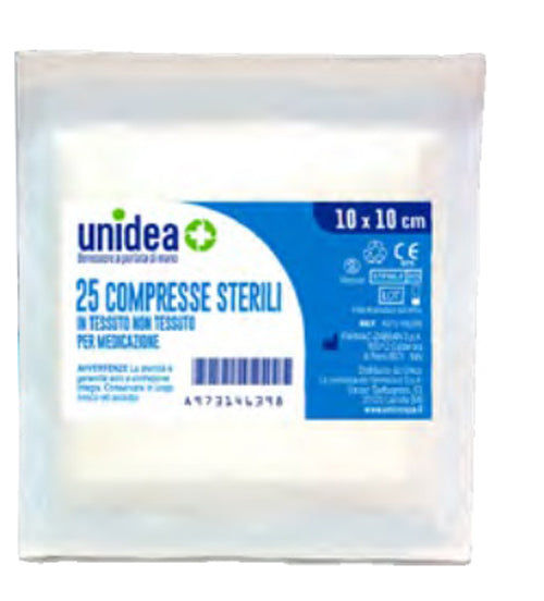 UNIDEA GARZA TNT 10X10CM 25PZ