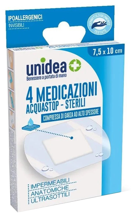 UNIDEA MEDIC IMP 7,5X10CM 4PZ