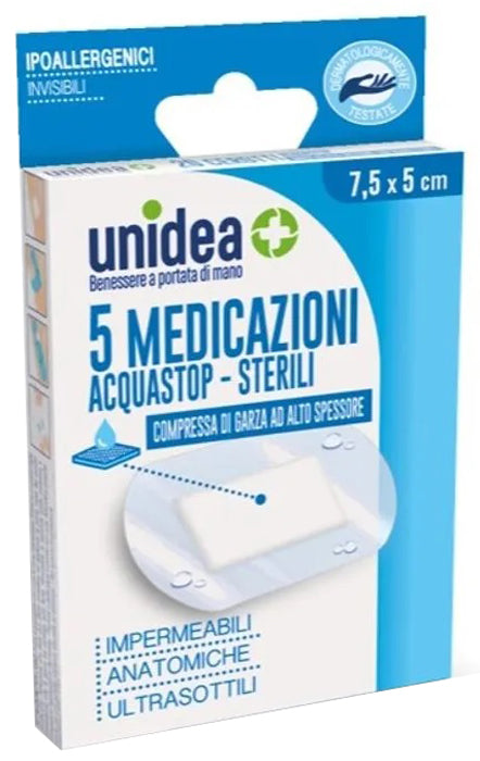 UNIDEA MEDIC IMP 7,5X5CM 5PZ