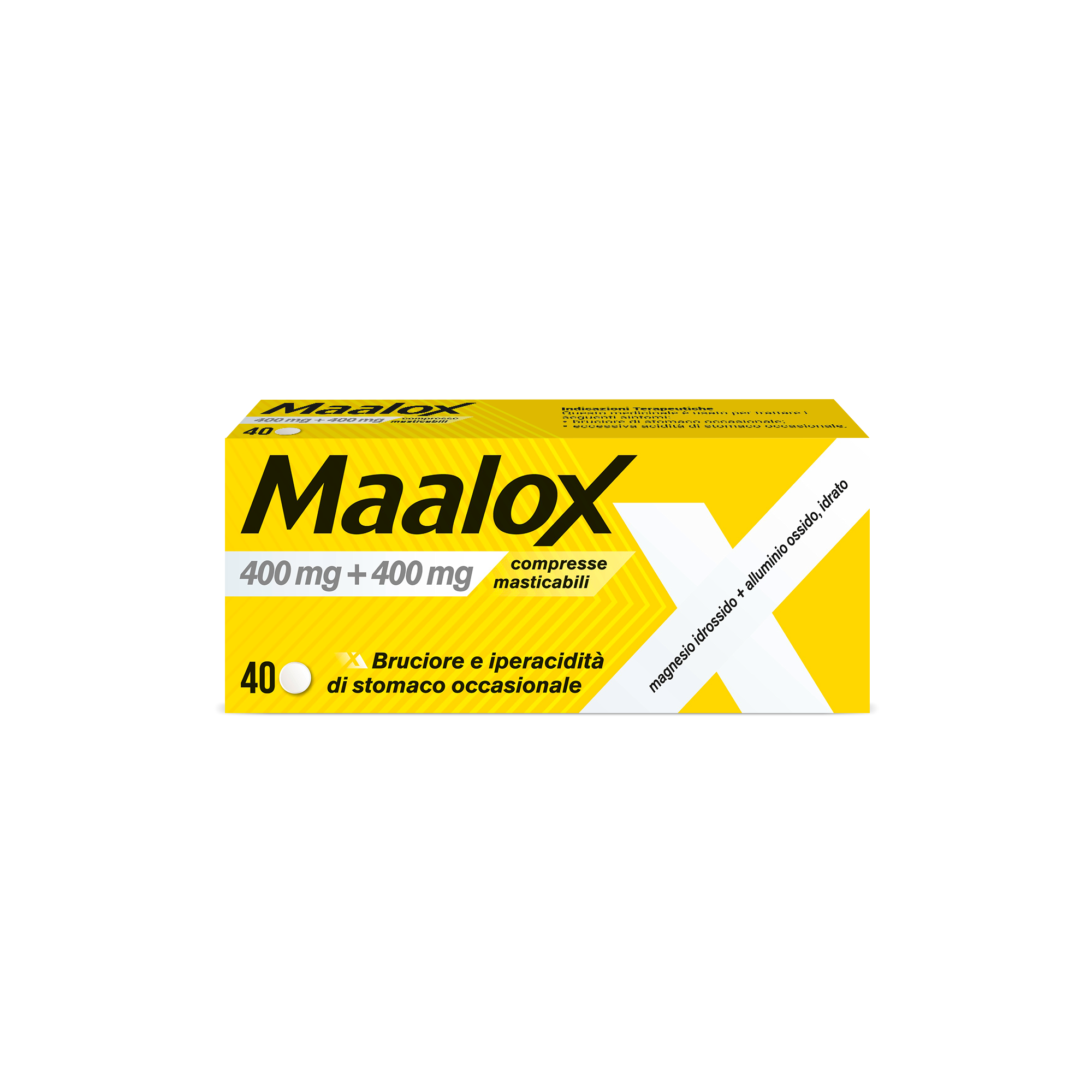 MAALOX*40CPR MAST 400MG+400MG