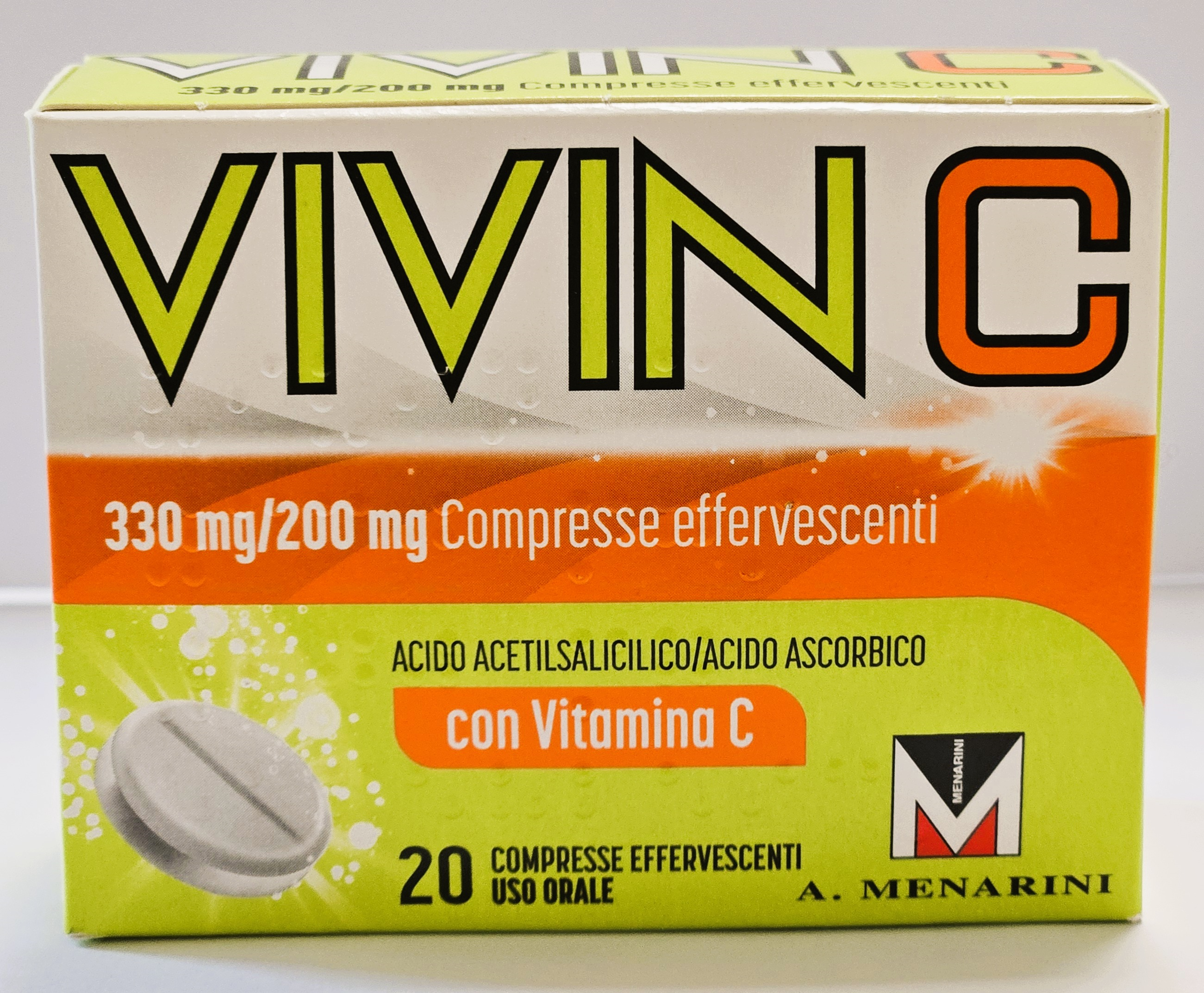 VIVIN C*20CPR EFF 330MG+200MG