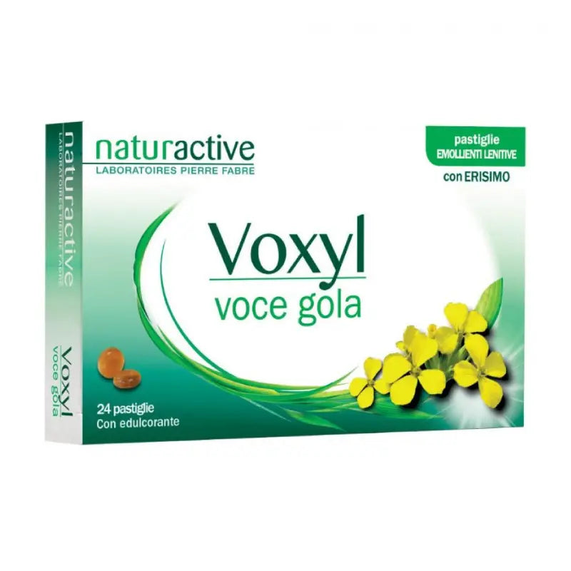 Voxyl Voce Gola – Pastiglie all'Erisimo per gola secca e raucedine, sollievo rapido e naturale.