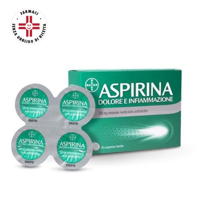 ASPIRINA DOLORE E INFIAMMAZIONE 20 COMPRESSE DA 500MG